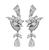 Estate GIA 2.23ct Pear Shape Diamond 7.00ct Side Diamond Earrings