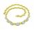 Round Cut Diamond 18k Yellow and White Gold Necklace