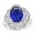 Estate GRS Certified 3.85ct Royal Blue Sapphire Diamond Ring
