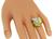 Round Cut Diamond 18k Yellow Gold and Platinum Ring by Hammerman Brothers