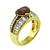 Rubellite Diamond Gold Ring