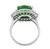 Platinum Diamond Jade Ring