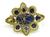 18k Gold Diamond Lapis Pin
