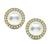 Estate Mabe Pearl 2.00ct Diamond Gold Earrings