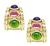 Estate 12.00ct Peridot Pink Tourmaline and Amethyst Earrings
