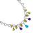 Diamond Multi Color Gemstone Necklace