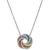 Estate 1.50ct Multi Color Sapphire 1.00ct Diamond Pendant Necklace
