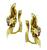 Sapphire Diamond Gold Earrings