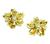 18k Gold Sapphire Flower Earrings