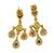 18k Rose Gold Sapphire Diamond Earrings