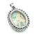 Platinum Diamond Opal Pendant