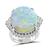 Estate 10.75ct Opal 1.00ct Diamond Ring
