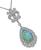 Opal Diamond White Gold Pendant Necklace
