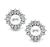 Marquise Cut Diamond Pearl 18k White Gold Earrings