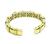 18k Gold Diamond Colored Stone Bangle