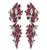 Estate 21.00ct Ruby 3.50ct Diamond Day and Night Earrings