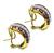 Ruby Diamond Gold Earrings