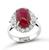 Estate 5.00ct Burma Ruby 1.10ct Diamond Gold Ring