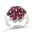 Estate 3.30ct Ruby 0.12ct Diamond Ring