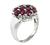 Ruby Diamond Platinum Ring