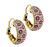 Estate 4.82ct Diamond 3.94ct Ruby Gold Earrings