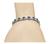 Oval Cut Sapphire Round Cut Diamond 18k White Gold Bracelet