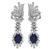 Vintage 6.00ct Sapphire 3.00ct Diamond Dangling Earrings