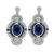 Estate 5.00ct Sapphire 1.75ct Diamond Dangling Earrings