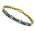 Estate 3.00ct Sapphire Diamond Gold Bracelet