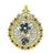 Sapphire Diamond Gold Pendant