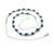 Round Cut Sapphire and Diamond 18k White Gold Necklace