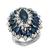 Estate 4.50ct Sapphire 1.50ct Diamond Cocktail Ring