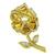 18k Gold Diamond Pearl Pin