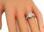 Cushion Cut Diamond 18k White Gold Tacori Engagement Ring