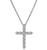 Round Cut Diamond Platinum Cross Pendant Necklace by Tiffany & Co.