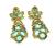 18k Gold Day and Night Earrings