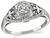 Edwardian 0.20ct Diamond Engagement Ring