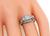 Art Deco Old Mine Diamond 18k White Gold Engagement Ring