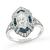 Art Deco 0.89ct Diamond Sapphire Ring