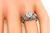 Vintage European Cut Diamond Sapphire Platinum Engagement Ring