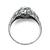 Platinum 1.39ct Diamond Art Deco Engagement Ring