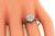 Edwardian Old Mine Cut Diamond 18k White Gold Engagement Ring