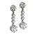 0.99ct and 0.97ct Old European Cut Diamond Platinum Drop Earrings