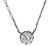 Victorian Old Mine Cut Diamond Silver Pendant Necklace