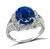 Art Deco 4.33ct Sapphire Engagement Ring
