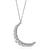 Vintage 5.00ct Diamond Crescent Pendant Necklace