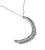 Diamond Crescent 1950s Pendant Necklace