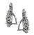 Diamond 1950s Earrings