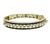 Diamond Pearl Enamel Gold Bangle