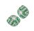 Diamond Emerald Platinum Earrings